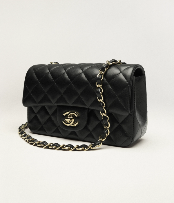 CHANEL Mini Classic 11.12 Flap Bag Lambskin & Gold-Tone Metal