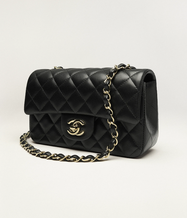 CHANEL Mini Classic 11.12 Flap Bag Lambskin & Gold-Tone Metal