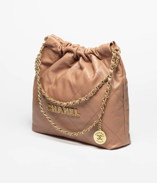 CHANEL 22 Small Handbag Shiny Calfskin, Enamel & Gold-Tone Metal 2