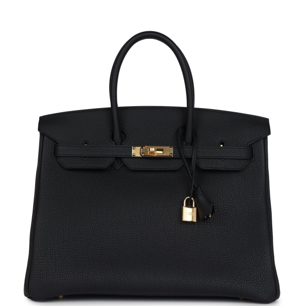 Hermès Birkin 35 Black Togo Gold Hardware
