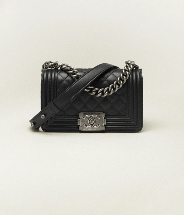 CHANEL Small Boy Flap Caviar Calfskin & Ruthenium-Finish Metal 2