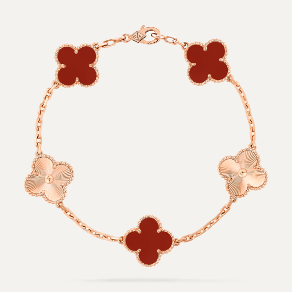 Van Cleef & Arpels Vintage Alhambra bracelet, 5 motifs 8