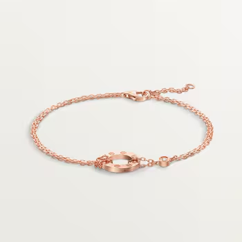 Cartier LOVE bracelet, on chain, 2 diamonds