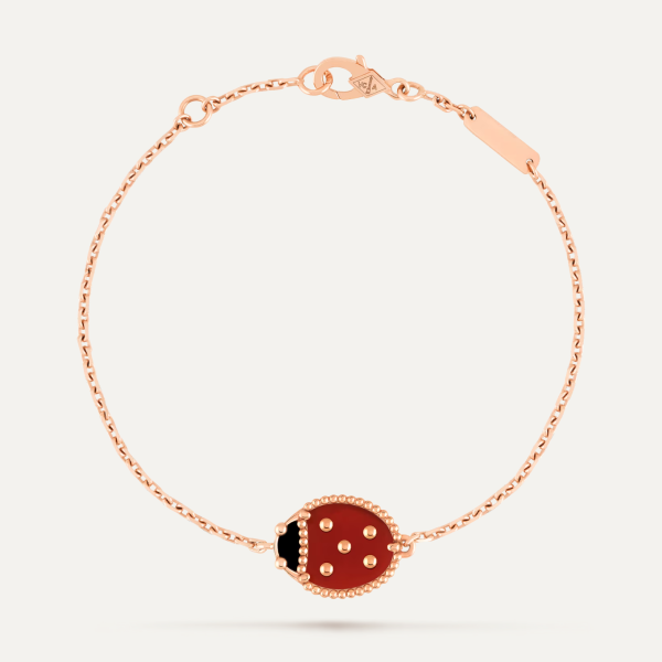 Van Cleef & Arpels Lucky Spring bracelet, closed wings ladybug