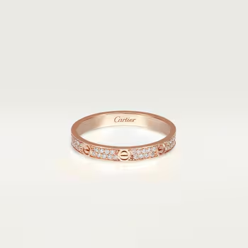 Cartier LOVE ring, mini model, paved