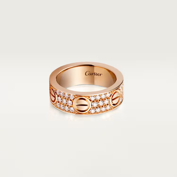 Cartier LOVE ring, classic model, paved