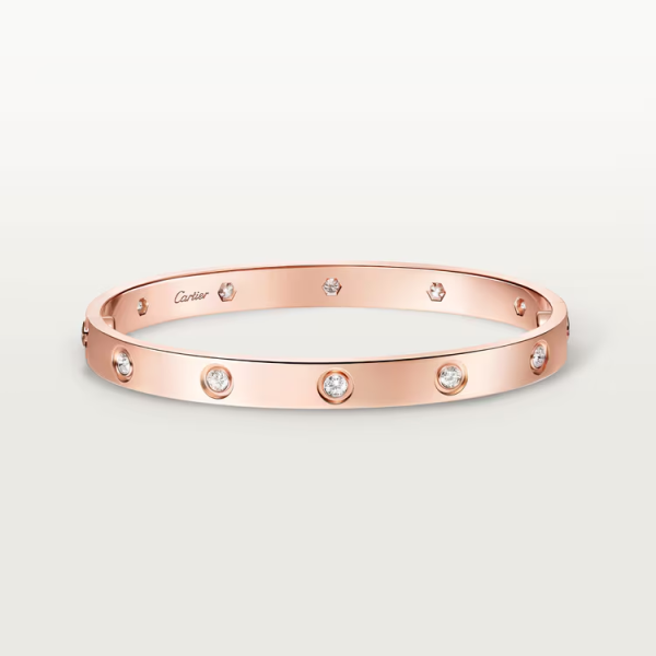 Cartier LOVE bracelet, classic model, 10 diamonds