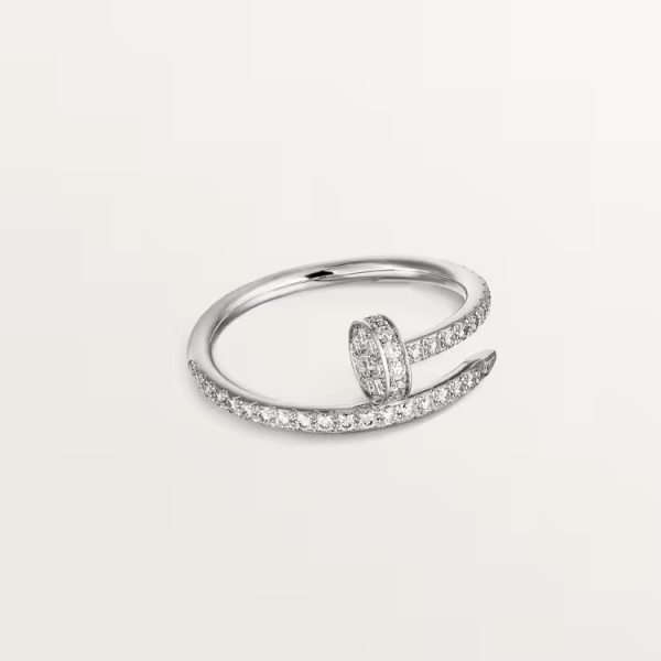 Cartier Juste un Clou ring, small model, half-paved