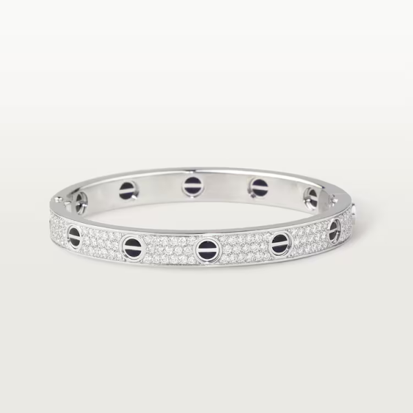 Cartier LOVE bracelet, classic model, paved, ceramic