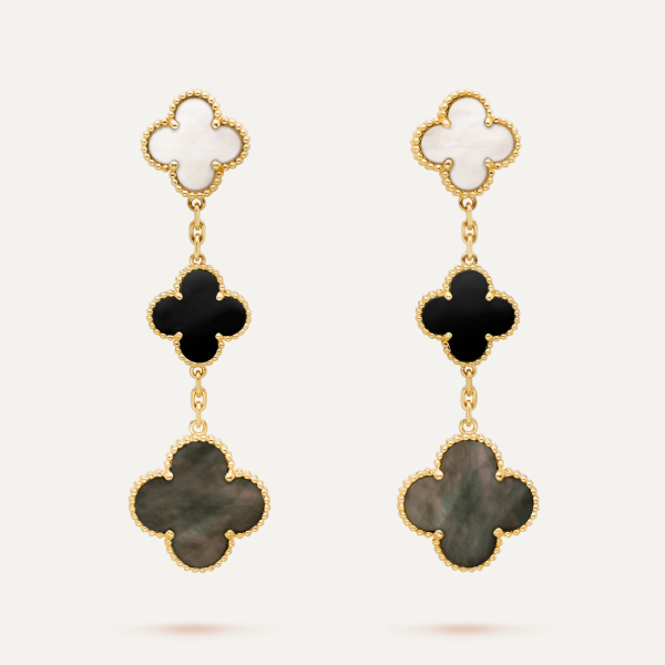 Van Cleef & Arpels Magic Alhambra earrings, 3 motifs 2