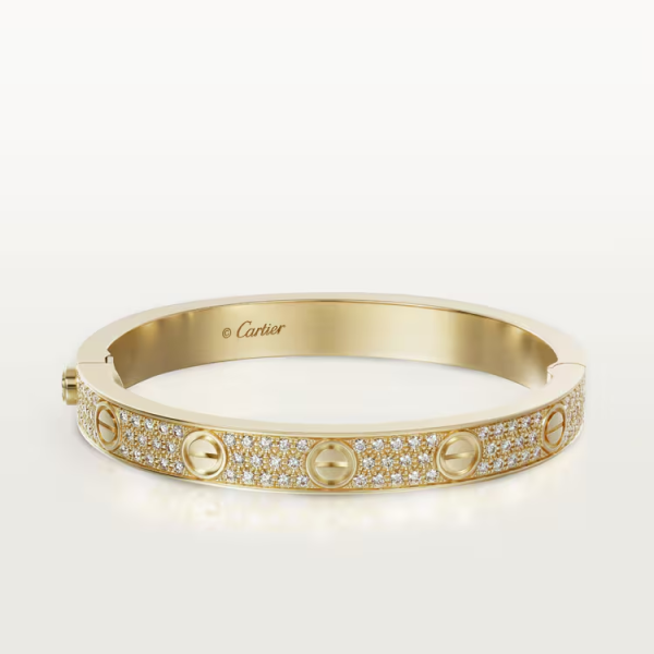 Cartier LOVE bracelet, classic model, paved