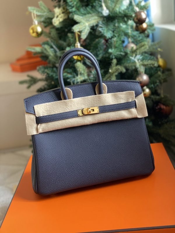 Hermès Birkin 25 Bleu Nuit Epsom Gold Hardware 1