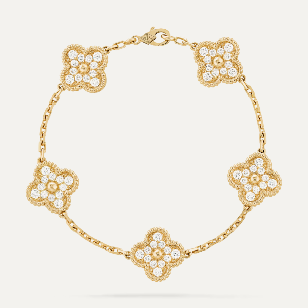 Van Cleef & Arpels Vintage Alhambra bracelet, 5 motifs 2