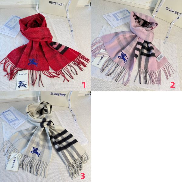 Burberry Check Cashmere scarf 30x168cm
