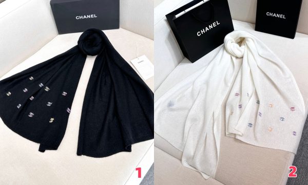 Chanel scarf 65x180cm 60% cashmere 40% mulberry silk
