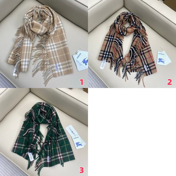 Burberry Check Cashmere Happy scarf 30x155cm