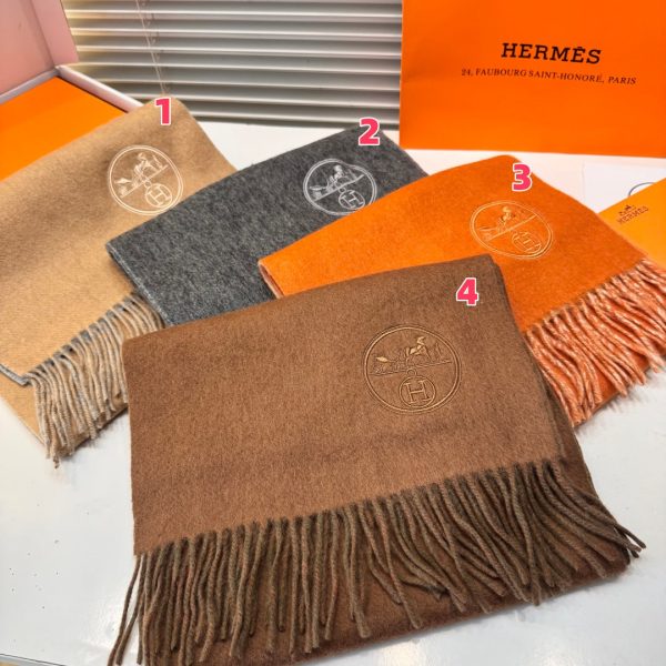 Hermès Double-sided scarf 30x200cm