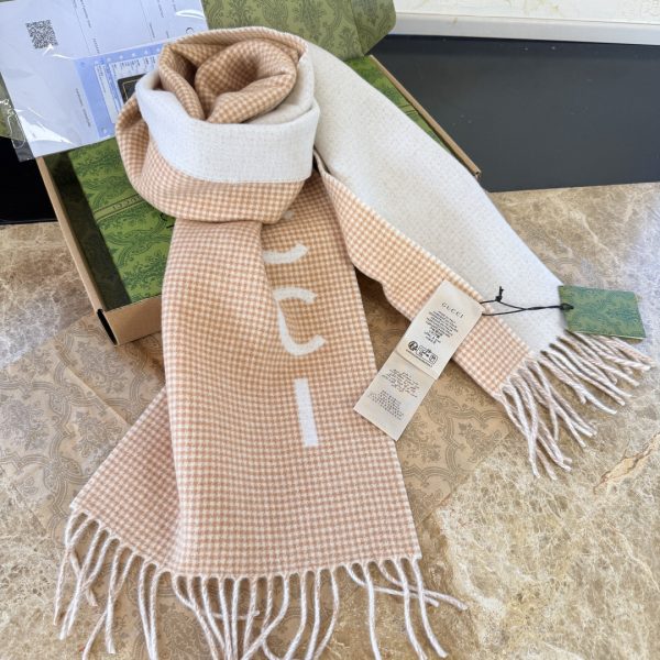 Gucci scarf 30x180cm 100%cashmere