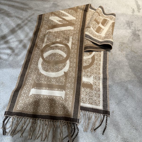 Loewe scarf 30x180cm 90% wool 10% cashmere