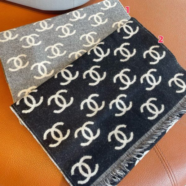 Chanel scarf 35x180cm 95% wool 5% cashmere